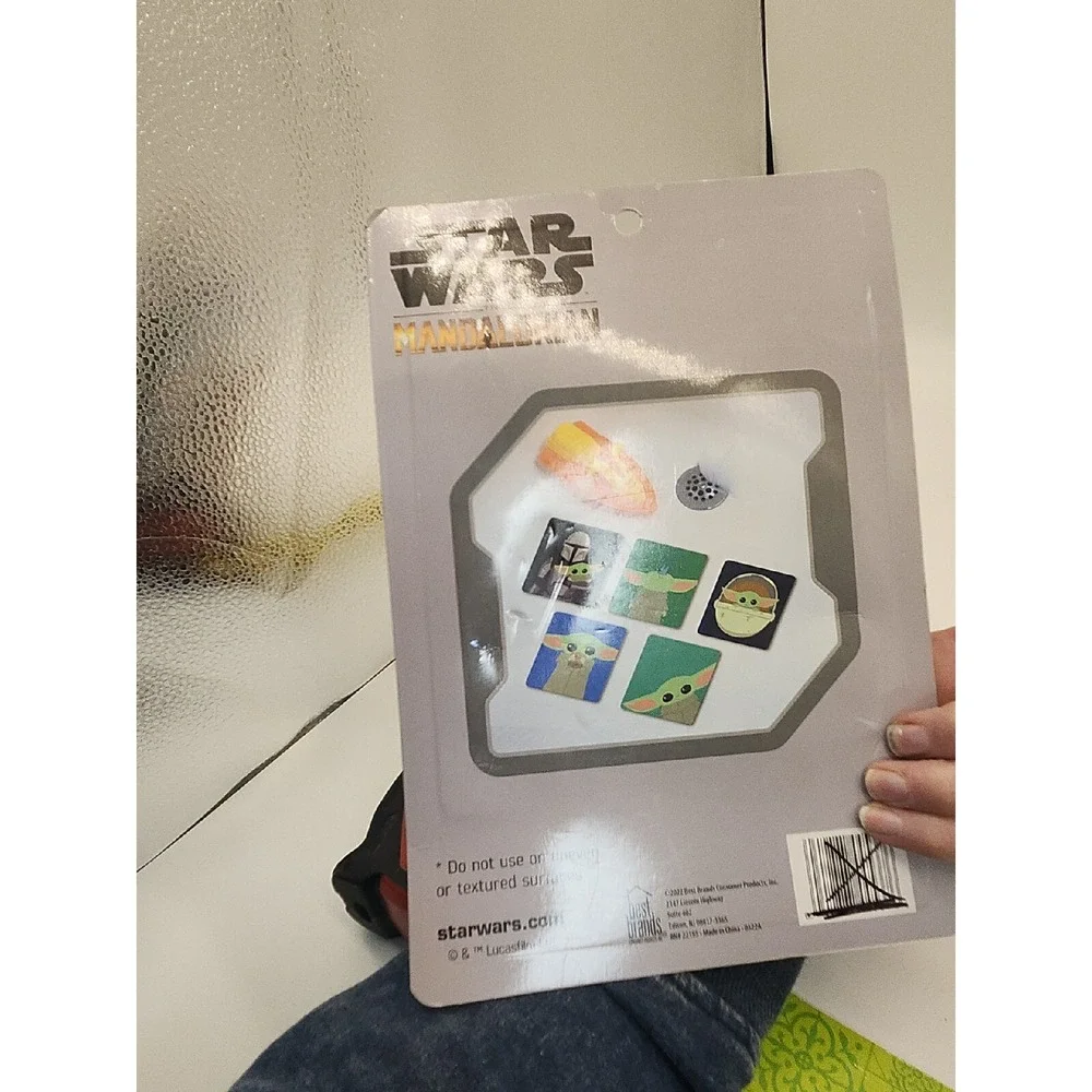 Star Wars Mandalorian Tub Treads 5 pack Bathtub Non-Slip Treads Suction Cup Back